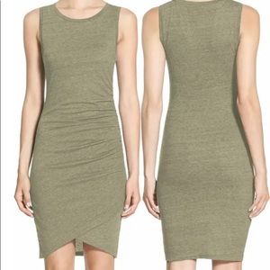 LEITH Ruched Body-Con Sleeveless Dress